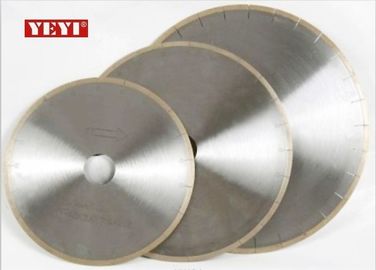 Super Thin Continuous Rim Diamond Saw Blades For Slab Edge Cutting Of Marble , Limestone