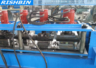 Automatically 18 Rollers Door Frame Roll Forming Machine with Hydraulic Mold Cutting