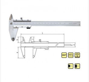 Open Block Four-ways Stainless Steel Caliper With Metric Scales 0 mm – 150 mm