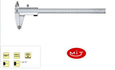 Steel Metric Dial Caliper and Inch Scales Bevel Parallax - free Type