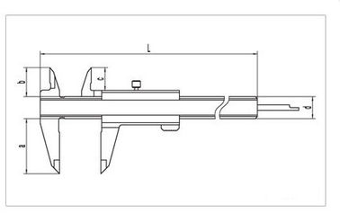 OEM Depth & Steps Stainless Steel Caliper / Digital Caliper 0-150mm
