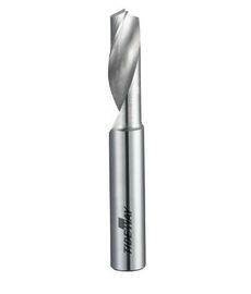 One Flute Spiral Bits Micro - Grain Solid Carbide  CNC Carbide Bits For Precessing Aluminium Alloy