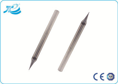 TiAlN Coating Solid Carbide Cutting Tools , 0.5 mm Micro Diameter Flat End Mill