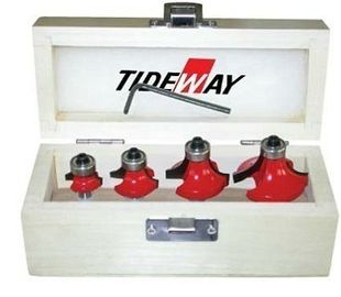T.C.T Router bit sets 4 set, made of 45#carbon steel