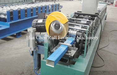 CNC Color Steel Sheet Downpipe Roll Forming Machine With No.45 Steel Roller