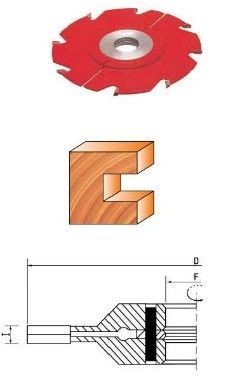 Multi teeth T.C.T adjustable grooving carbide shaper cutters for wood floor making
