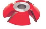 Customized red T.C.T 45° chamfer carbide shaper cutters for wood profiles making