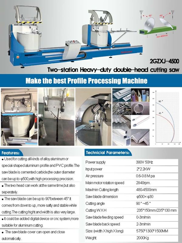 Two-station Heavy-duty Double-head Cutting Saw