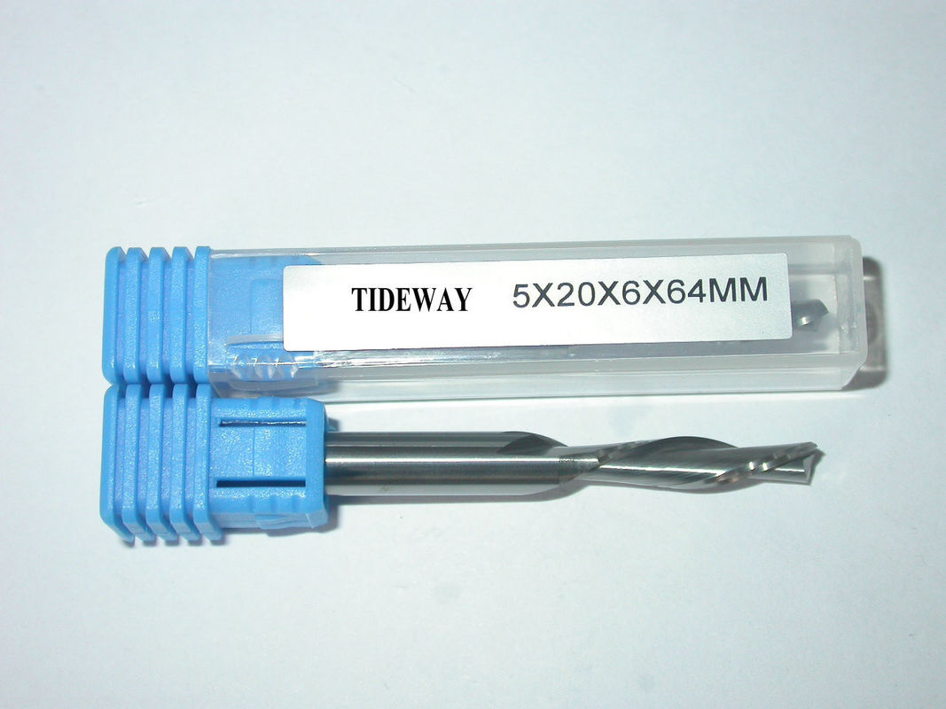2 Flute Finishing Spiral Cnc Carbide Bits Down cut or up cut  With Micro - Grain Solid For Cutting Hard Wood