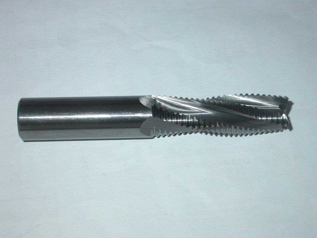 Micro - Grain CNC Carbide Bits Solid Carbide 3 Flute Roughing Spiral Bits , Down / Up Cutting