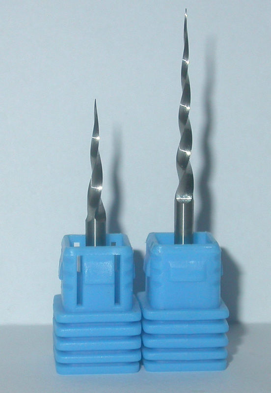 CNC Micro - Grain Carbide two Flutes Spiral CNC Carbide Bits For Cutting Wood, Laminate, Artificial Stone, Plastic