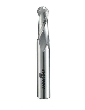 CNC Carbide Bits With Micro - Grain Solid Carbide Sprial Ballnose Bits With Double - Side Thin Slices