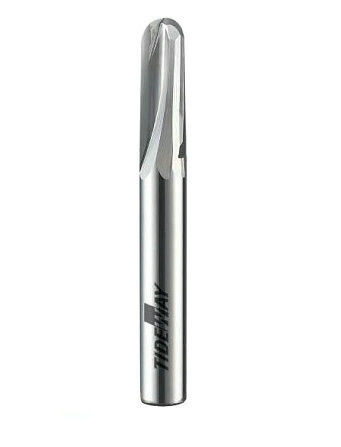 Two Stright Flute Ballnose Bits Micro - Grain Solid CNC Carbide Bits For cutting wood, Laminate,artificial stone