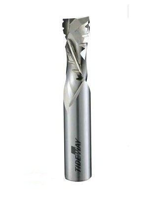Double - Side Thin Slices Carbide 2 Flutes Compression Spiral Bit CNC Carbide Bits With Chipbreaker