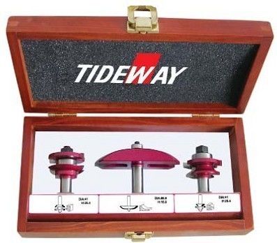 T.C.T Router bit sets with Micro - grain tungsten carbide cutting parts