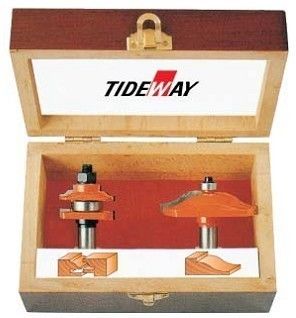 OEM 45# carbon steel router bit sets with painted color for cutting natural wood, MDF, HD