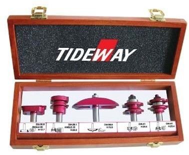 5 - Piece cabinet door set, Router bit sets for cutting artificial stone, Acrylic, PVC