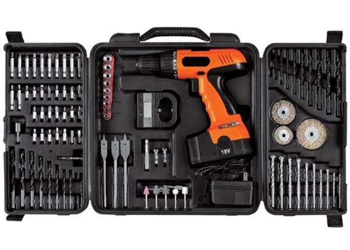 78PCS Rechargeable Cordless Power Tool Set Flat Wood Boring Bits / Twist Drill Bits Wire Brush Wheels
